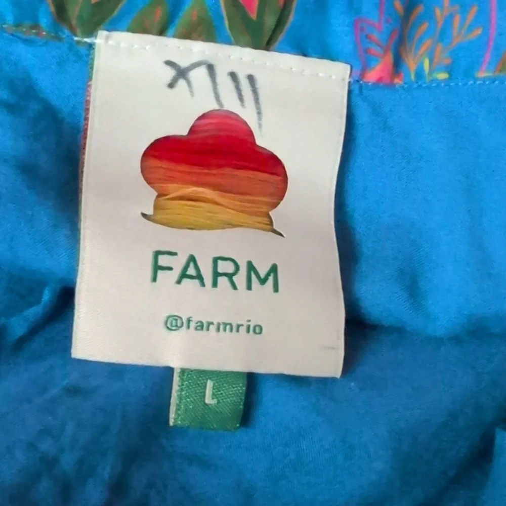 FARM Rio Blue Tropical Tapestry Mini Skirt - Picture 9 of 9